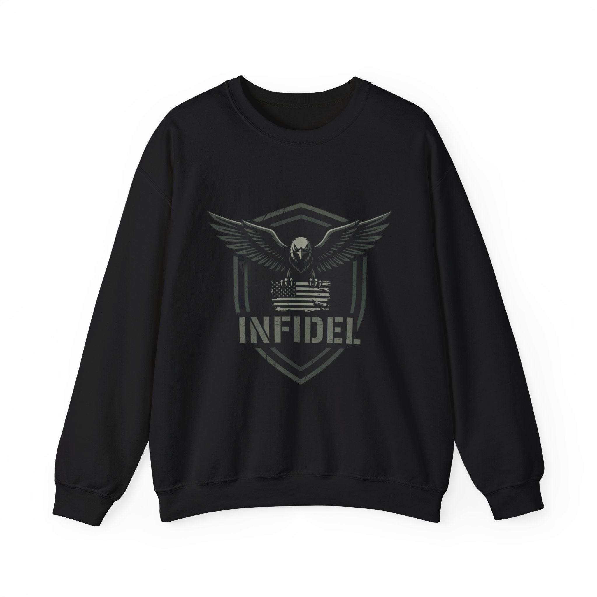 Eagle_Flag Gildan Crewneck Sweatshirt