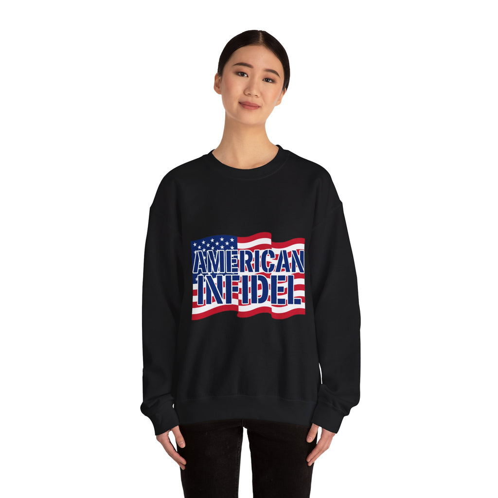 Infidel American Infidel Gildan Crewneck Sweatshirt