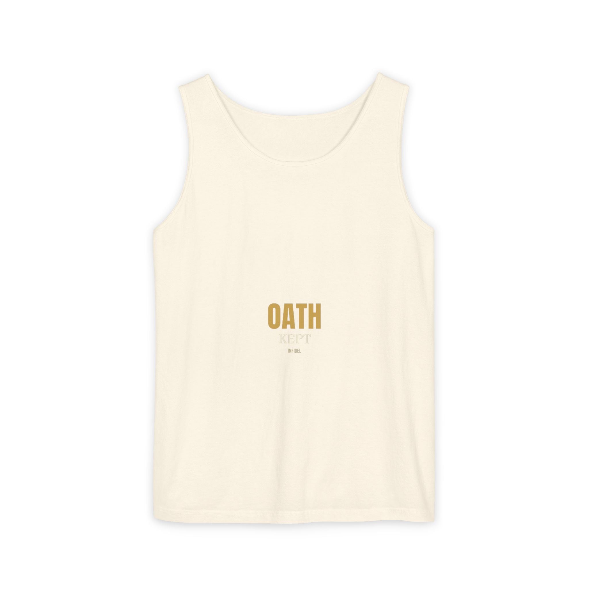 OATH KEPT Garment-Dyed Tank Top — Garment-dyed tank top, ringspun cotton, summer weight