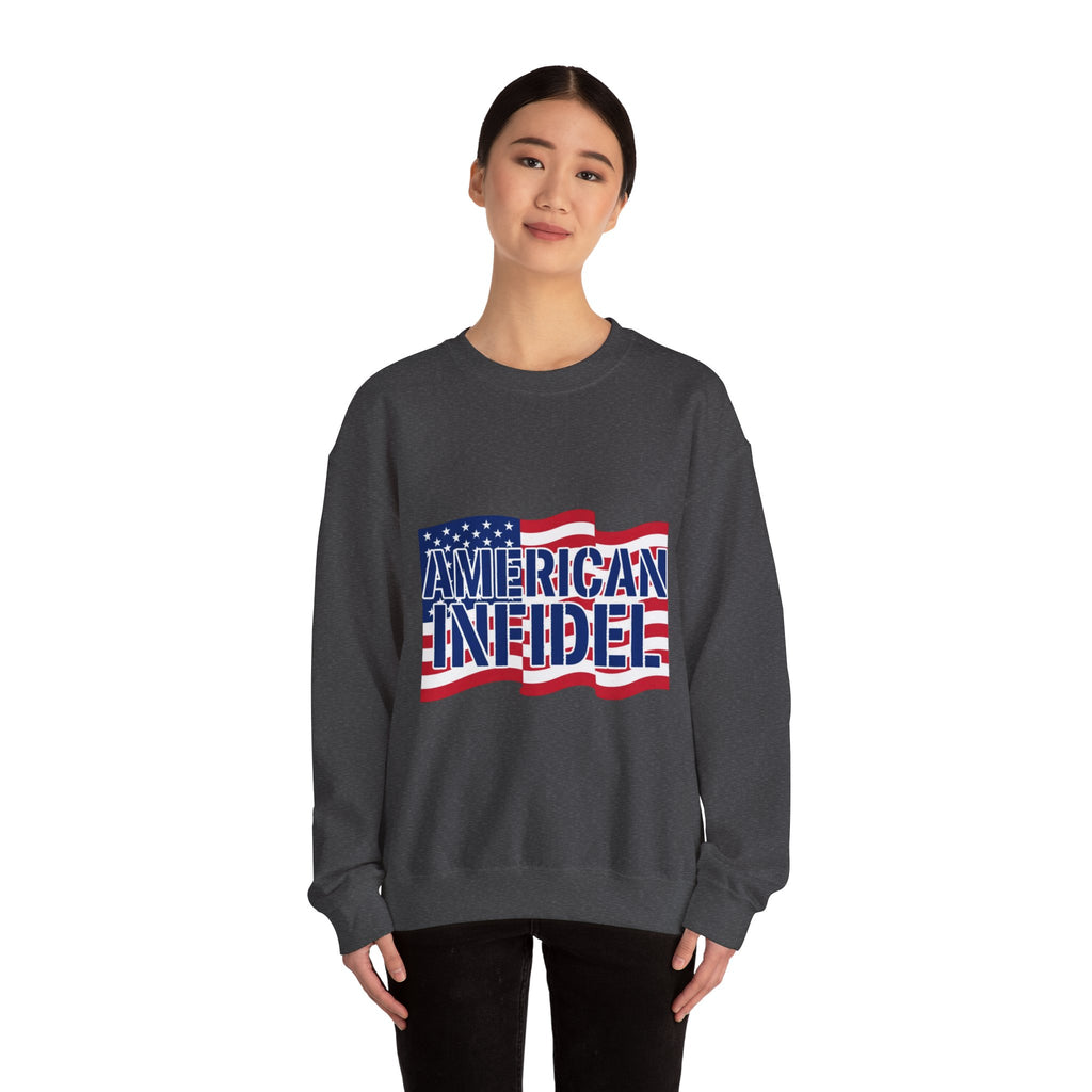 Infidel American Infidel Gildan Crewneck Sweatshirt