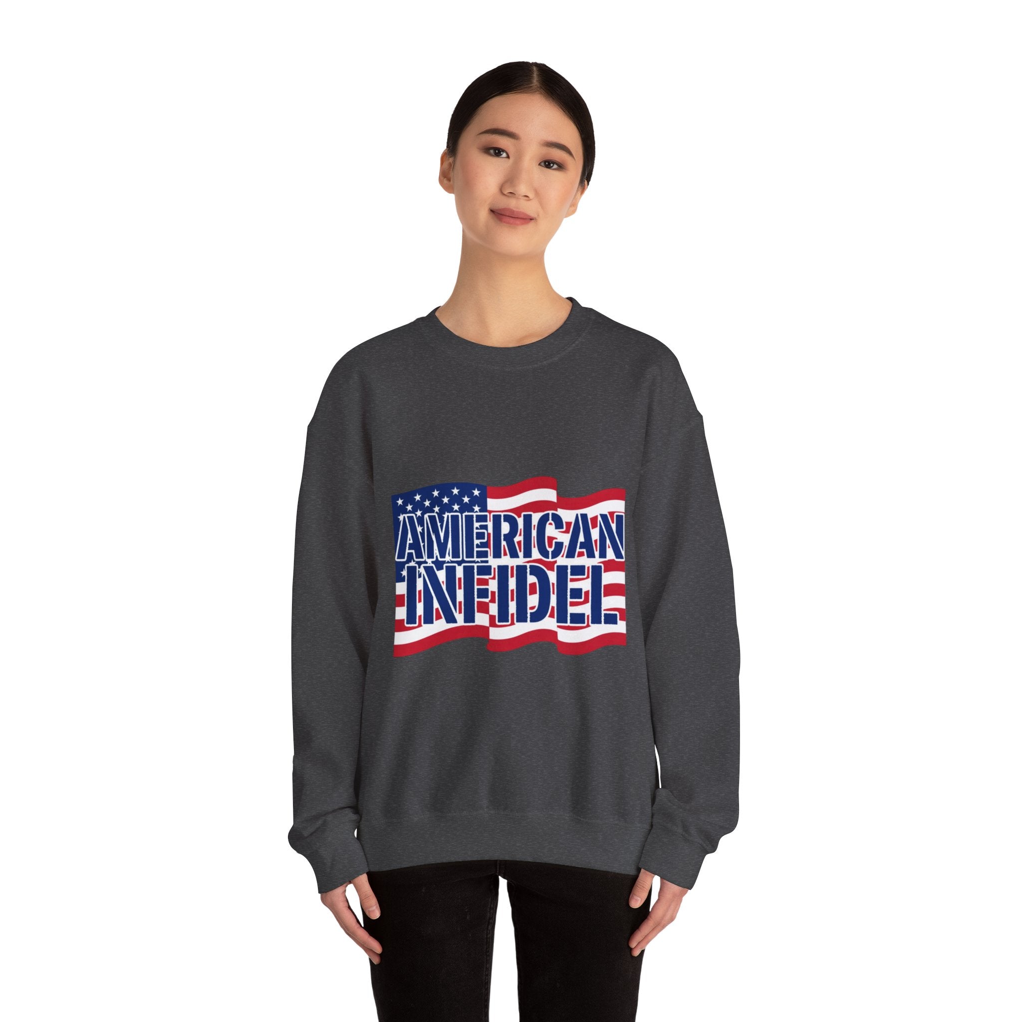 Infidel American Infidel Gildan Crewneck Sweatshirt