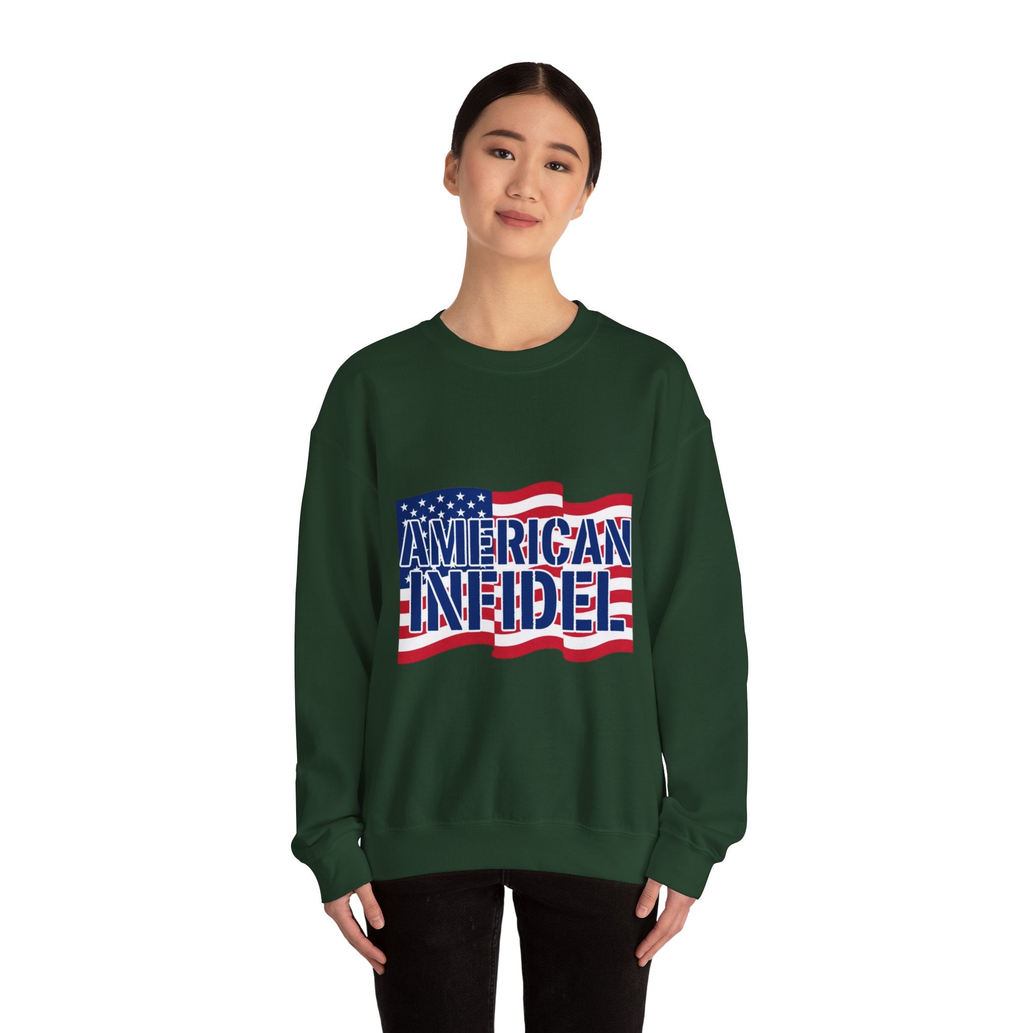 Infidel American Infidel Gildan Crewneck Sweatshirt