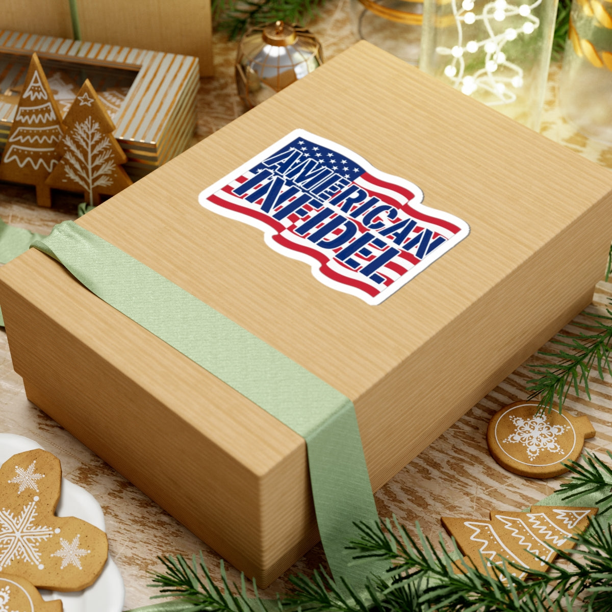 Infidel American Infidel Sticker