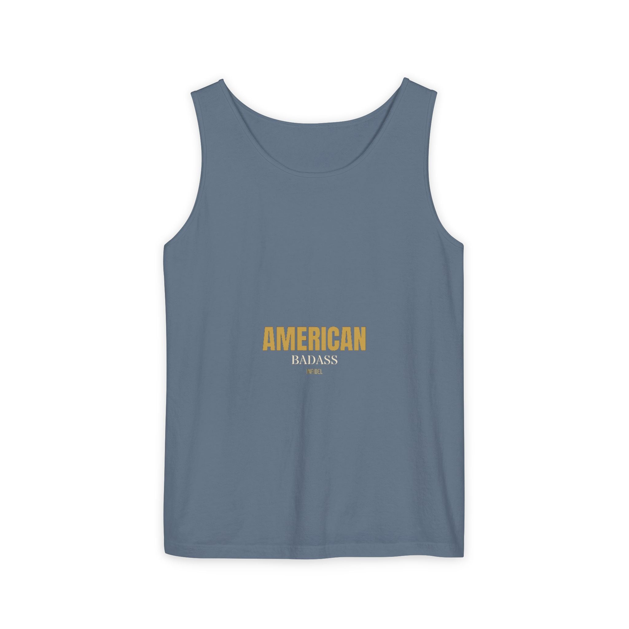 AMERICAN BADASS Garment-Dyed Tank Top Tank Top - Infidel.me Patriotic Apparel