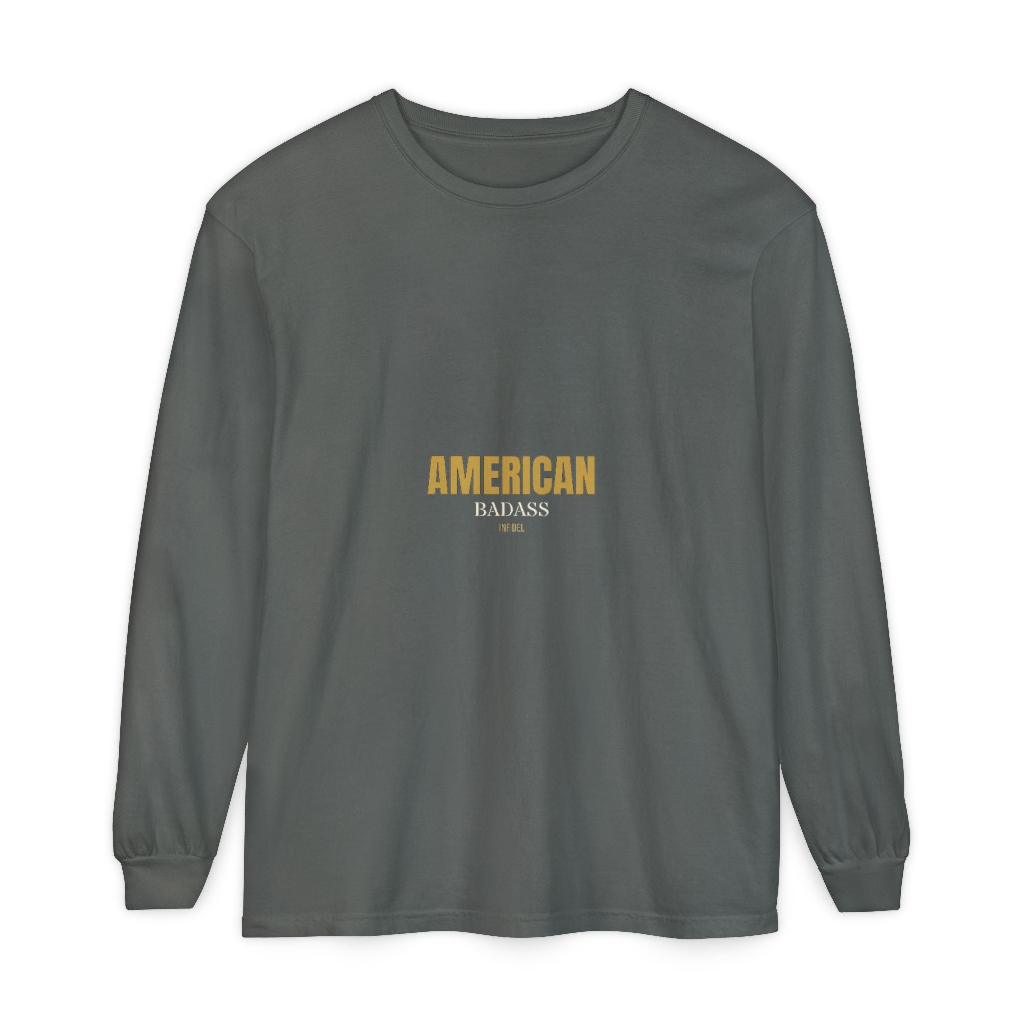 AMERICAN BADASS Comfort Colors Long Sleeve Long-sleeve - Infidel.me Patriotic Apparel