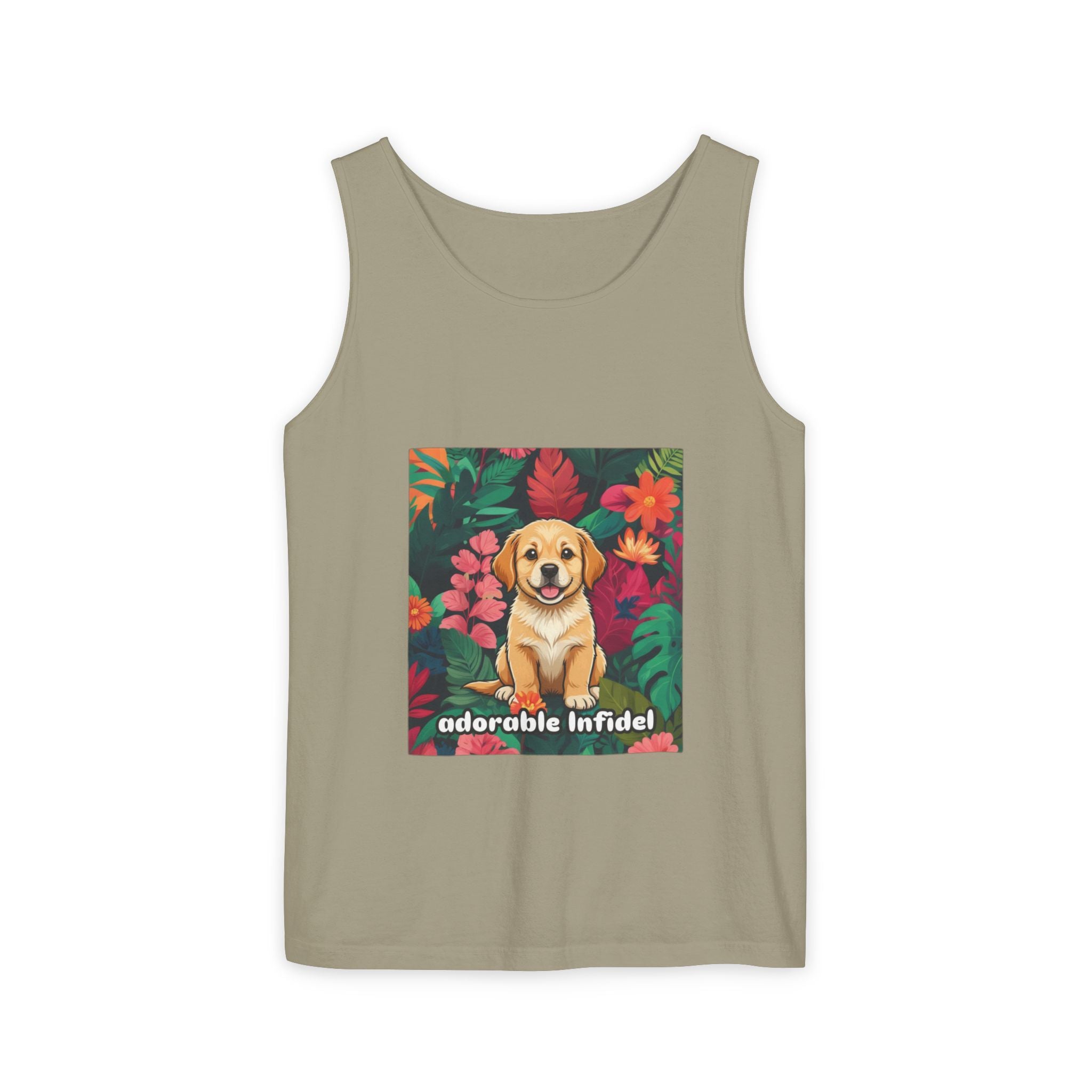 Adorable Infidel Garment-Dyed Tank Top
