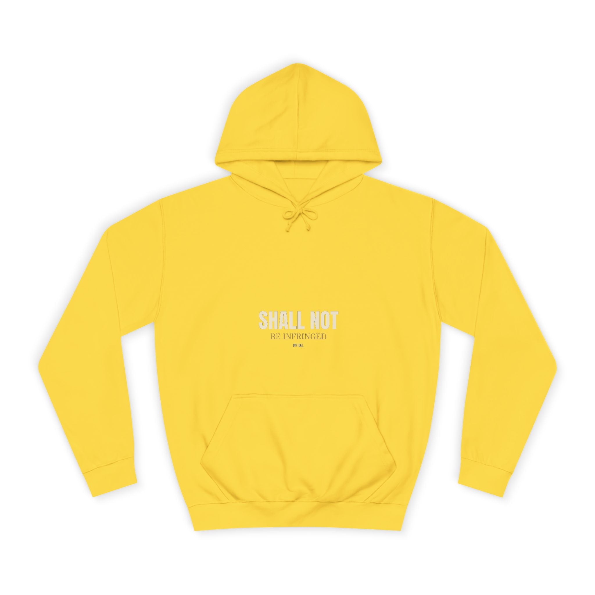 SHALL NOT BE Hoodie — Heavyweight pullover hoodie, 100% cotton, embroidered design