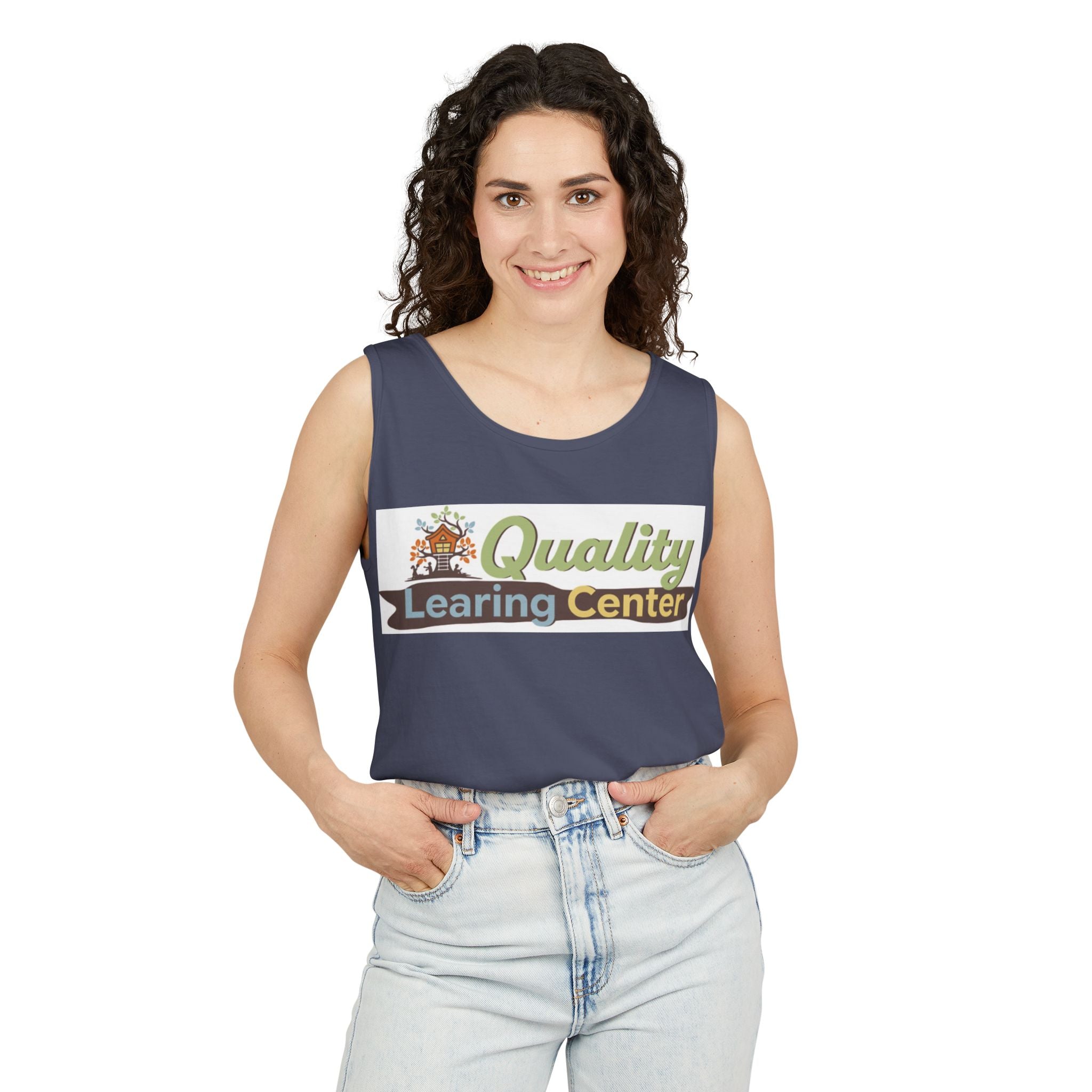 Infidel Learning Center Tee Garment-Dyed Tank Top