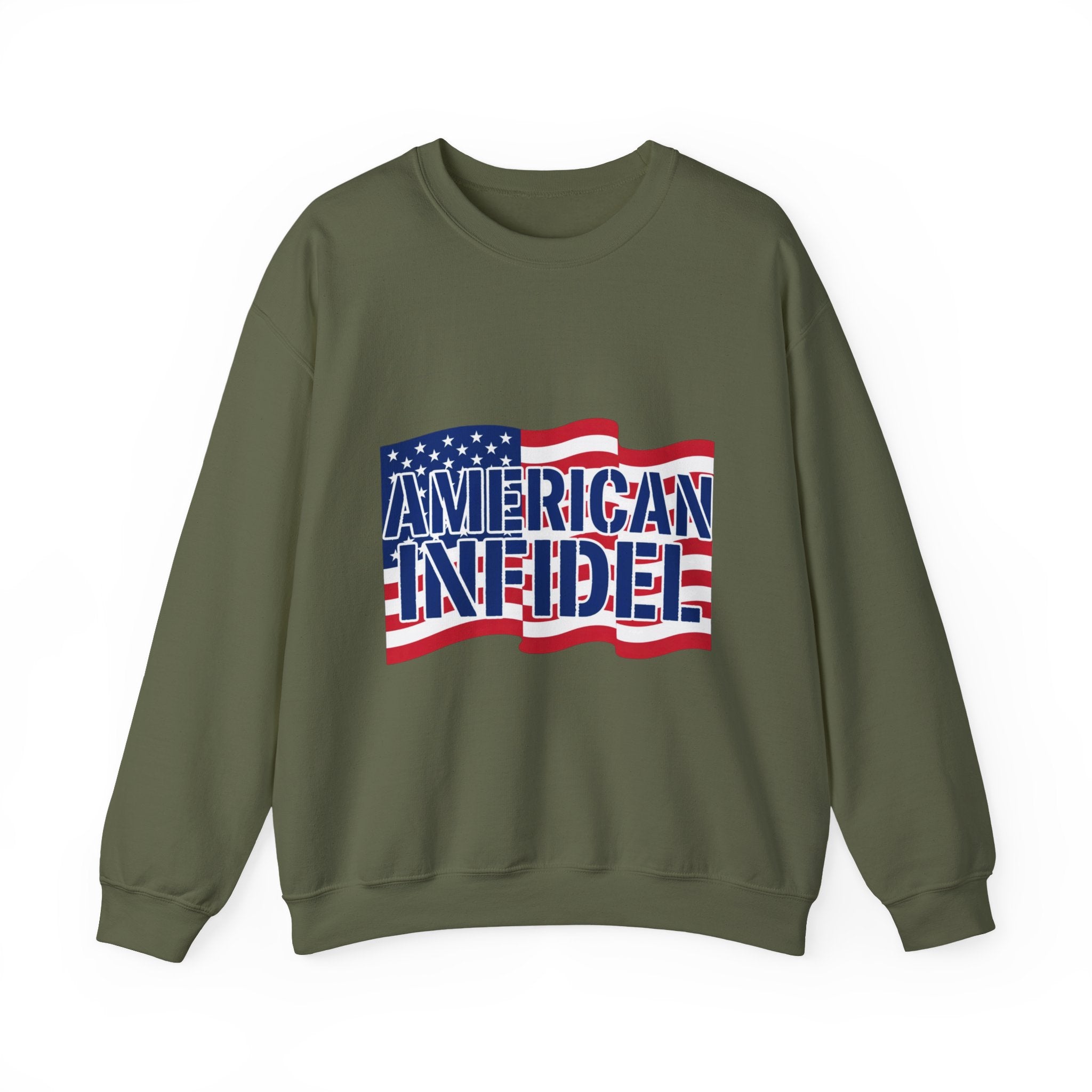 Infidel American Infidel Gildan Crewneck Sweatshirt
