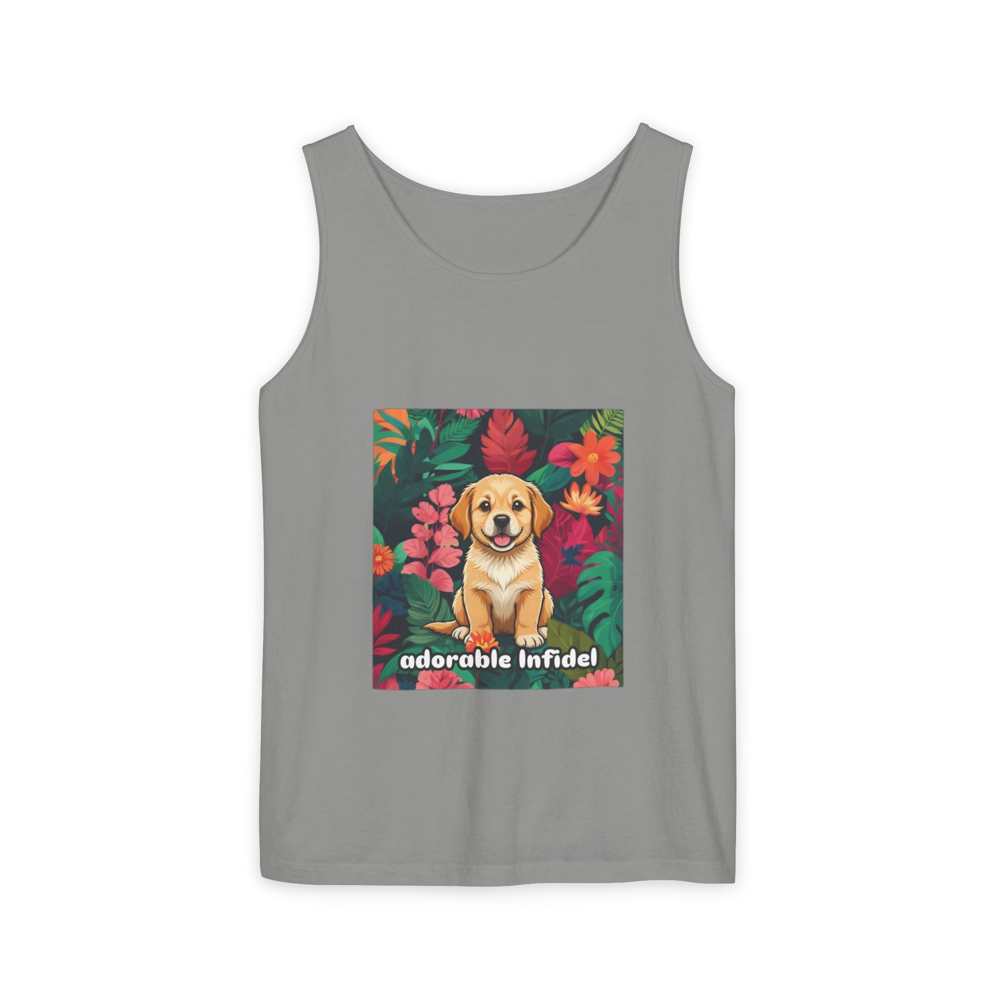 Adorable Infidel Garment-Dyed Tank Top