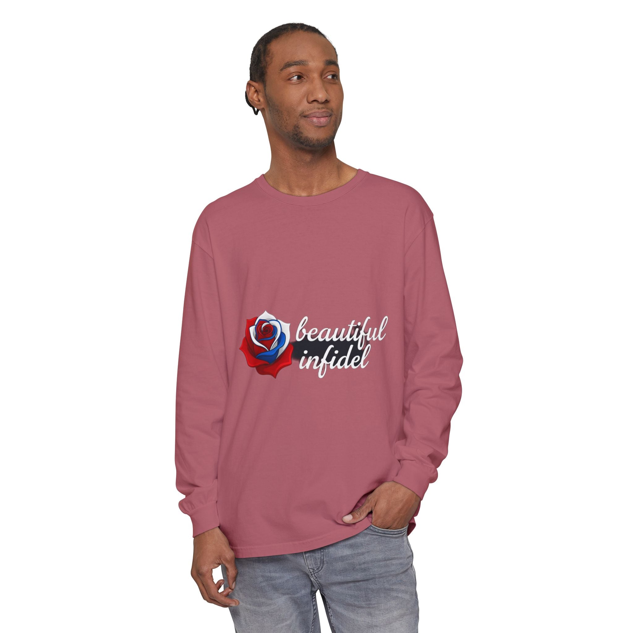 Infidel Beautiful Infidel  Comfort Colors Long Sleeve