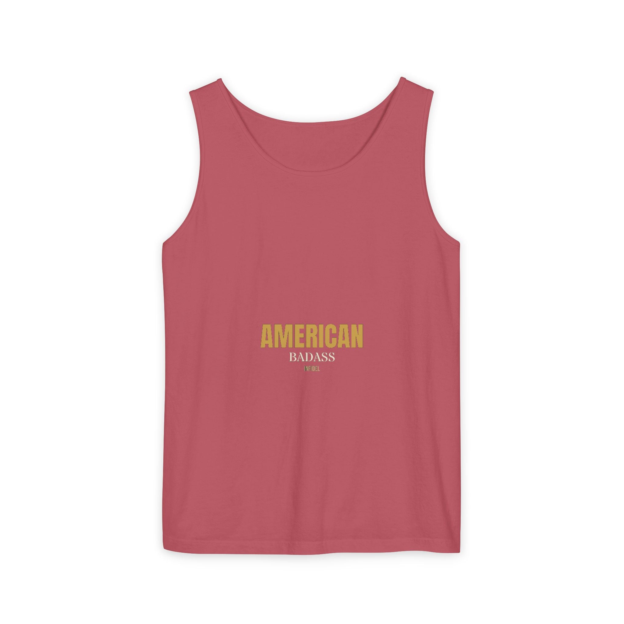 AMERICAN BADASS Garment-Dyed Tank Top Tank Top - Infidel.me Patriotic Apparel