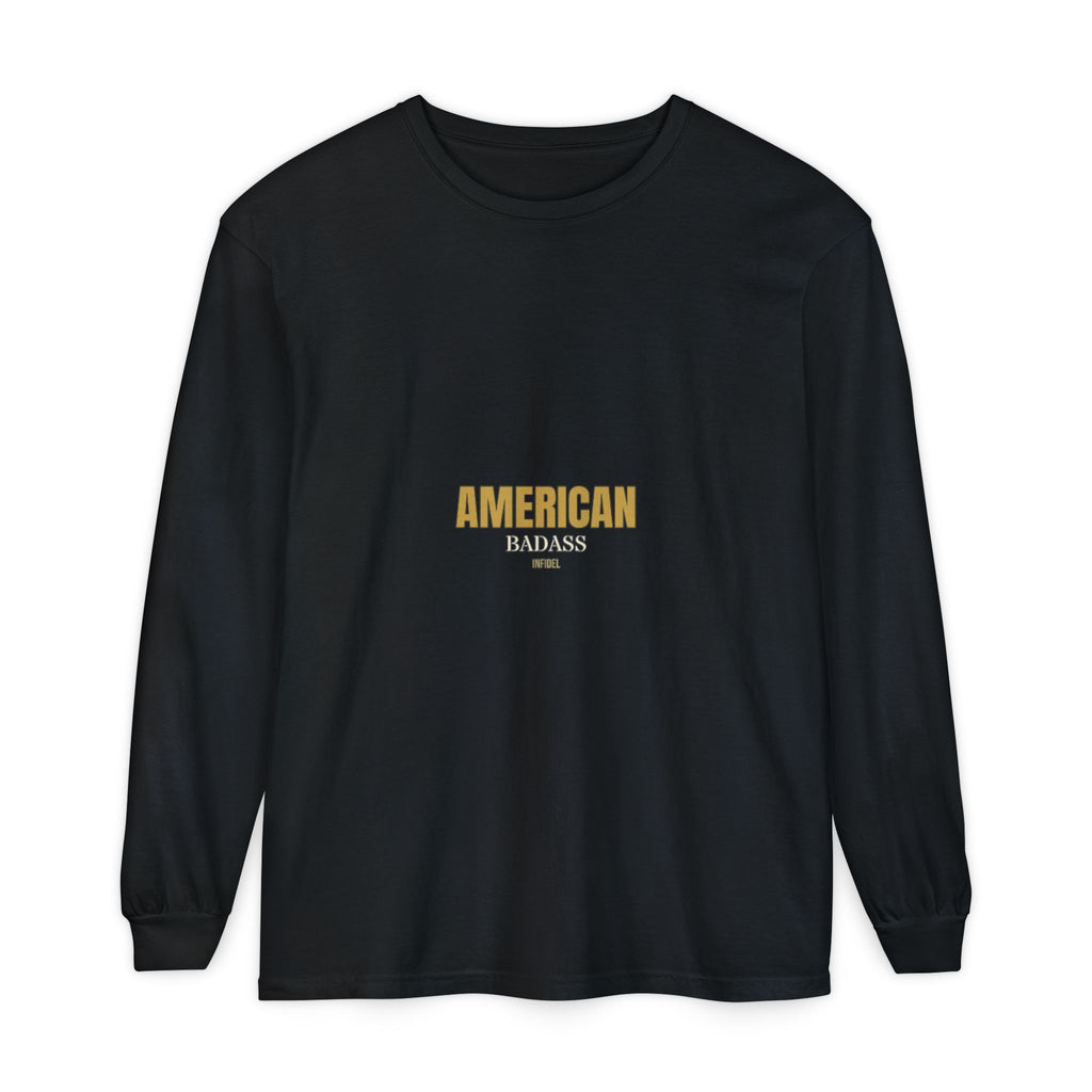 AMERICAN BADASS Comfort Colors Long Sleeve Long-sleeve - Infidel.me Patriotic Apparel