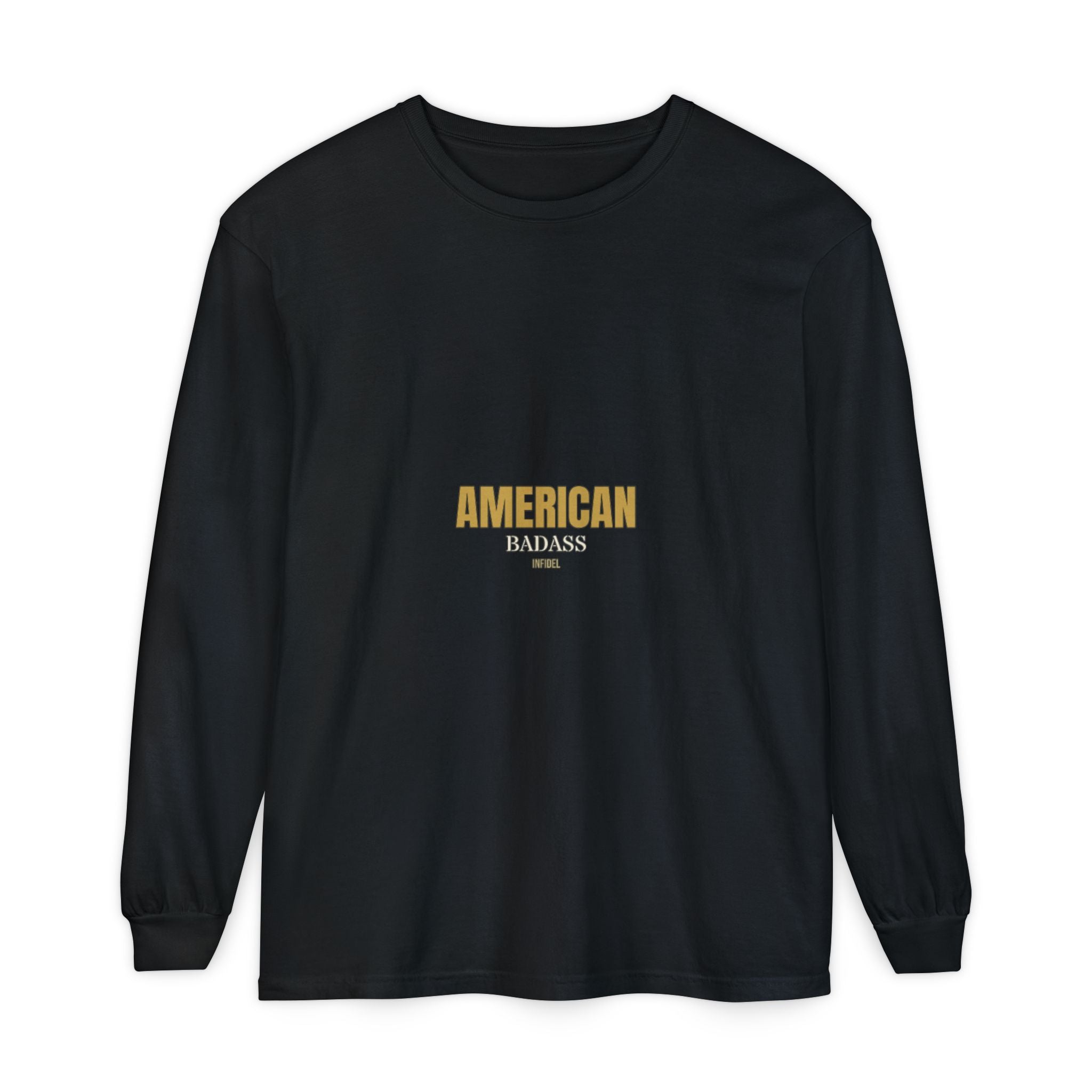 AMERICAN BADASS Comfort Colors Long Sleeve Long-sleeve - Infidel.me Patriotic Apparel