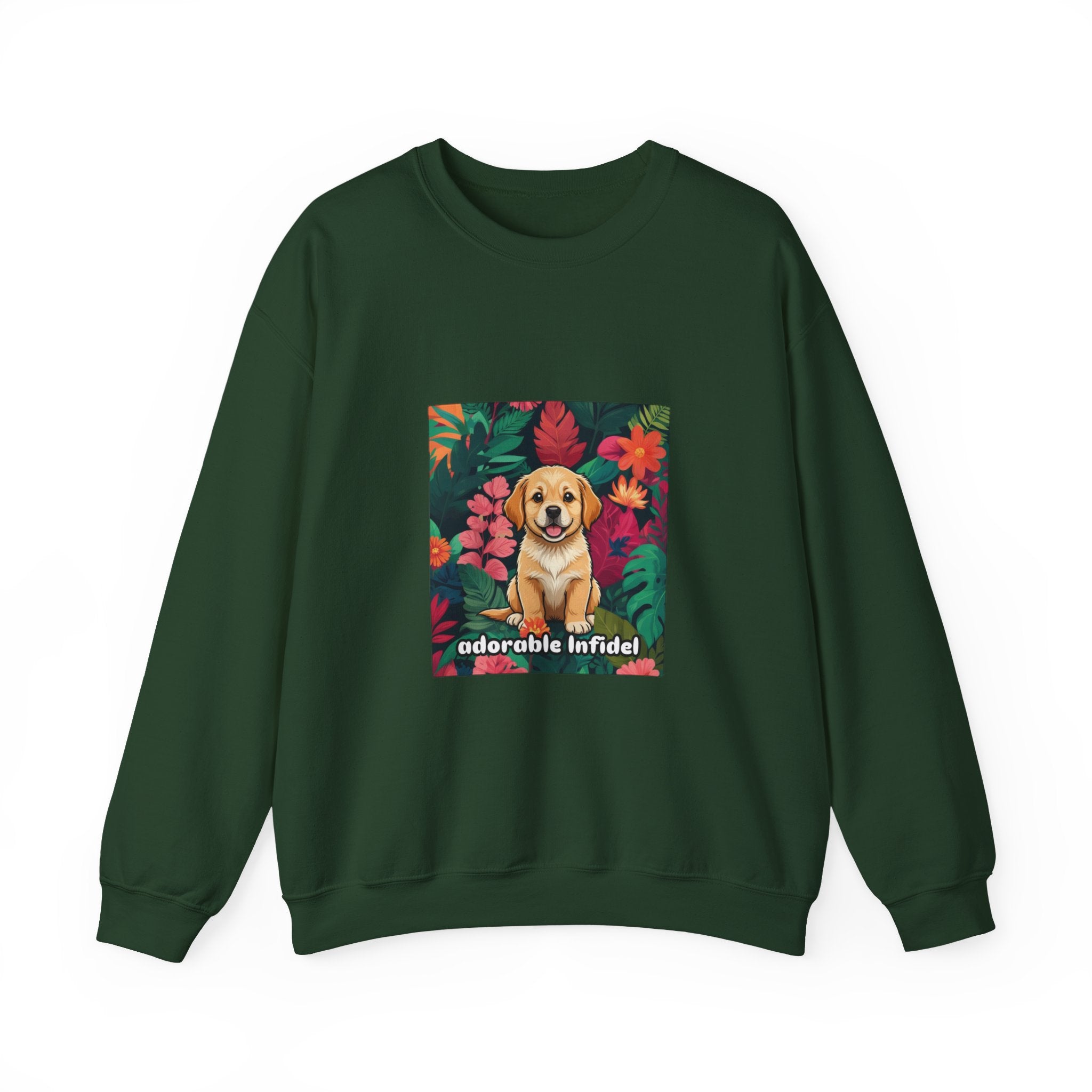 Adorable Infidel Gildan Crewneck Sweatshirt