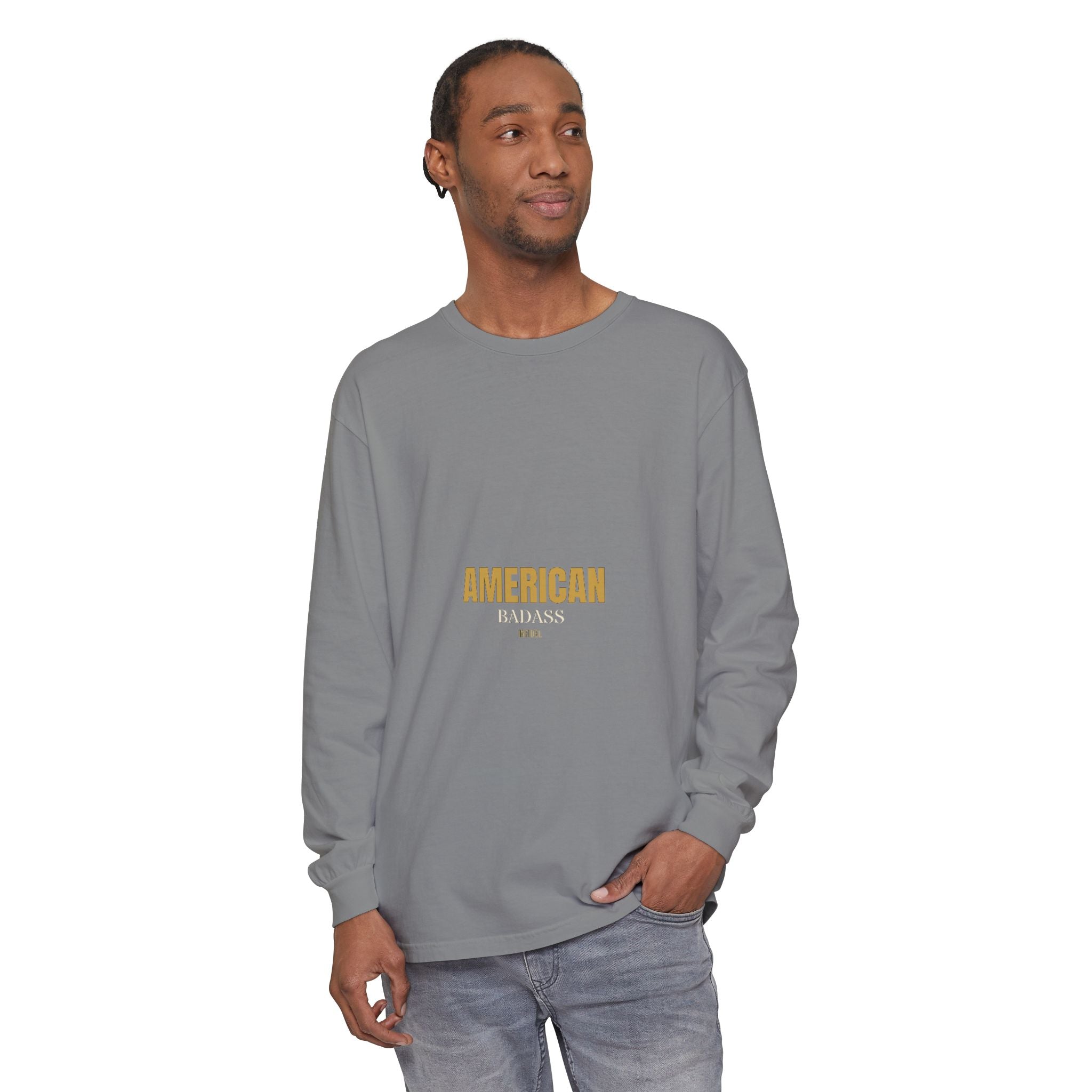 AMERICAN BADASS Comfort Colors Long Sleeve Long-sleeve - Infidel.me Patriotic Apparel