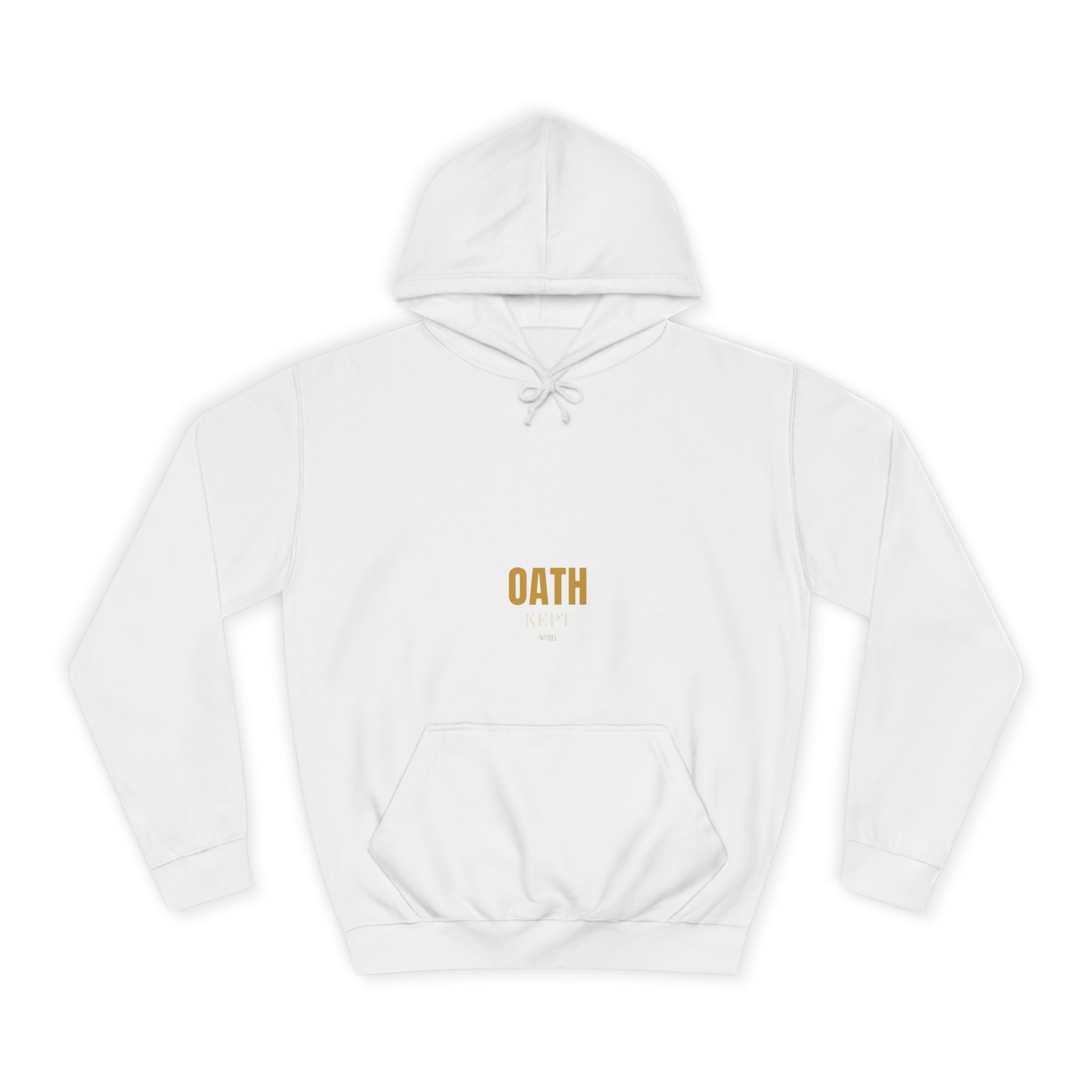 OATH KEPT Hoodie — Heavyweight pullover hoodie, 100% cotton, embroidered design