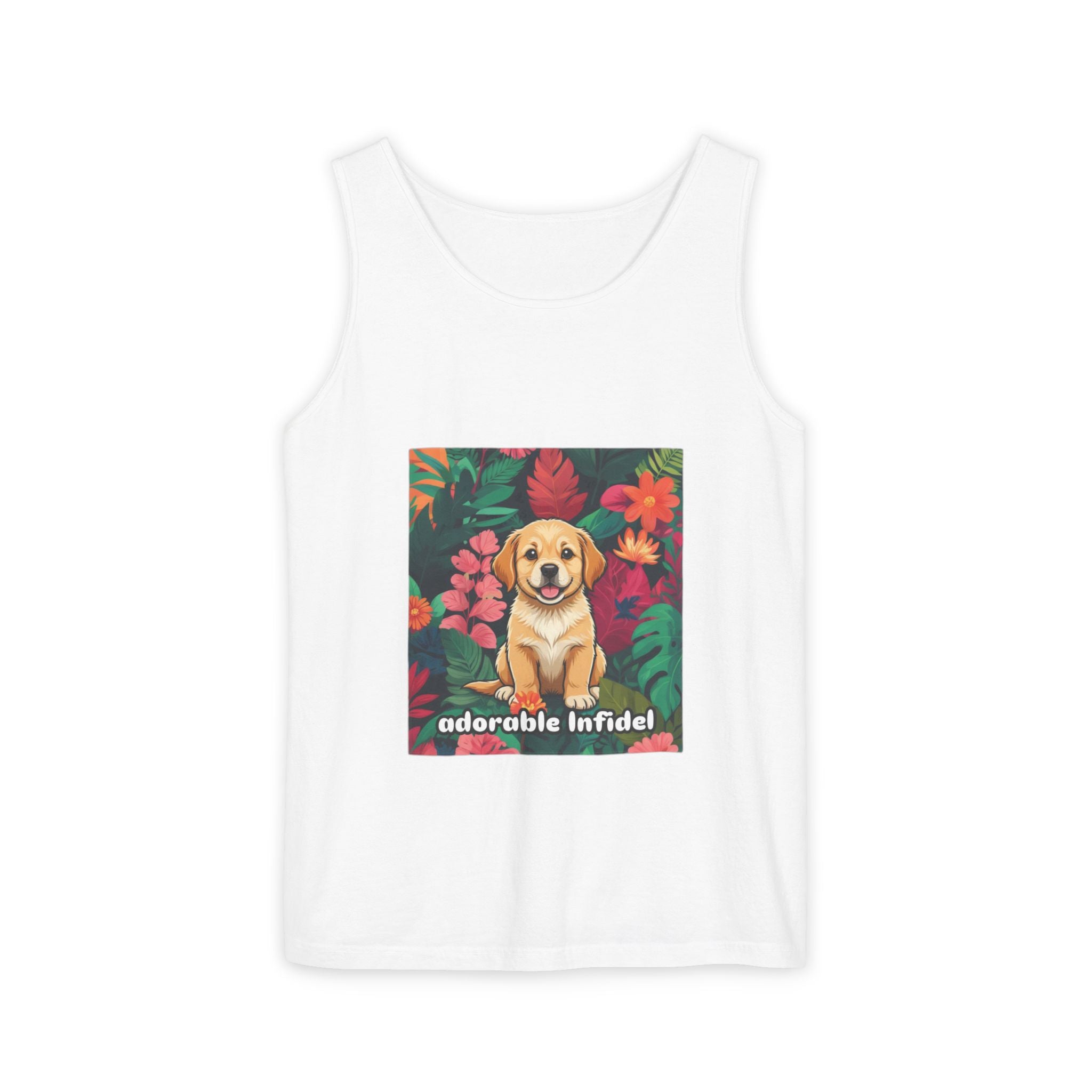 Adorable Infidel Garment-Dyed Tank Top