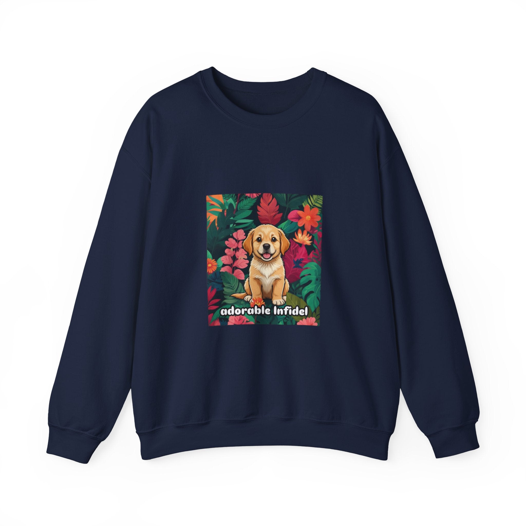 Adorable Infidel Gildan Crewneck Sweatshirt