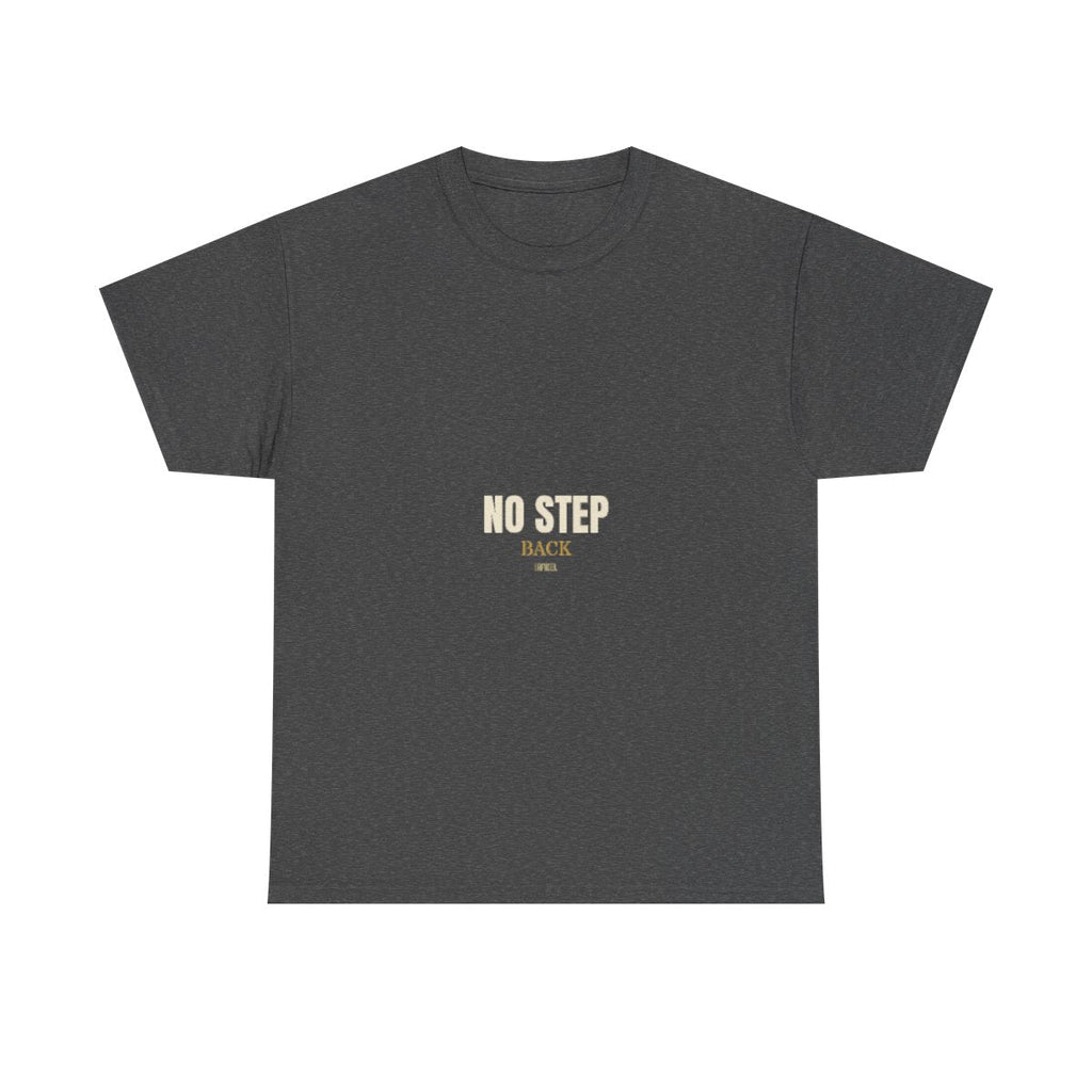 NO STEP BACK Sticker — Premium vinyl sticker, weatherproof, 4"x4" to 8"x8"