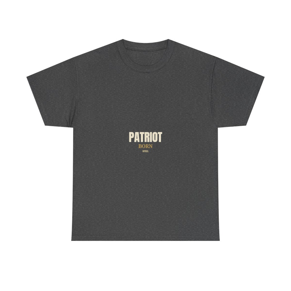PATRIOT — Premium Gildan 5000 t-shirt, 100% cotton, bold screen-print design