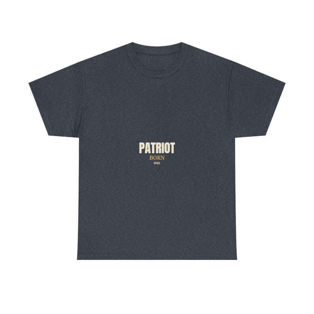 PATRIOT — Premium Gildan 5000 t-shirt, 100% cotton, bold screen-print design